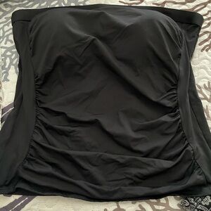 Lands End bandeau tankini top